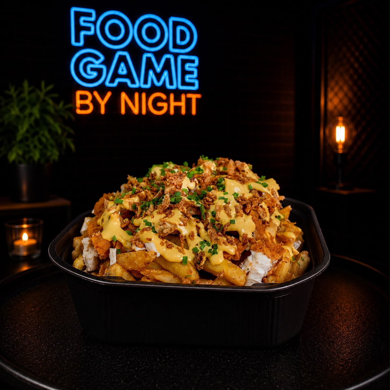 Chicken loaded French fries